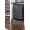 Hardware Resources Dark Bronze 14" Deep Pullout Canvas Hamper with Removable Laundry Bag POHS-14ORB
